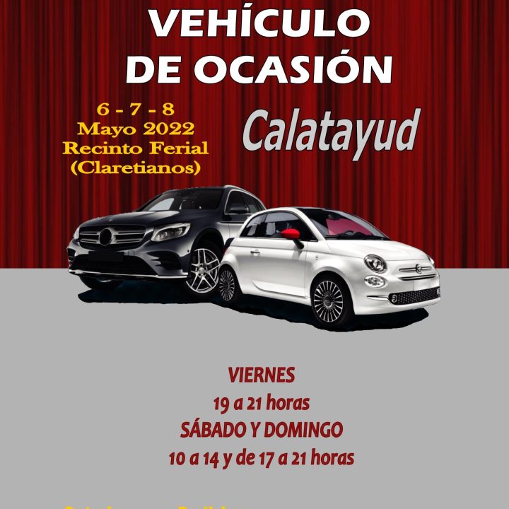 IV Feria del Vehículo de Ocasión tendrá lugar en Calatayud