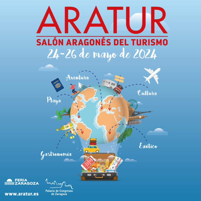 ARATUR 2024: Feria de Turismo en Zaragoza, mayo 24-26