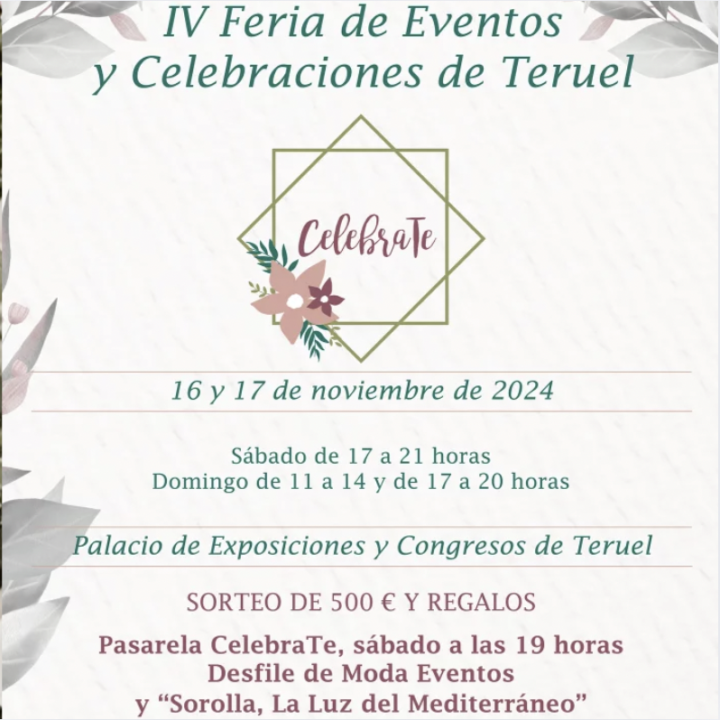 CelebraTe llega a la IV Feria de Eventos y Celebraciones de Teruel