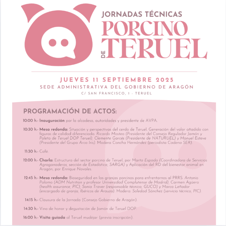 El futuro del porcino, en las jornadas de la Feria del Jamón de Teruel