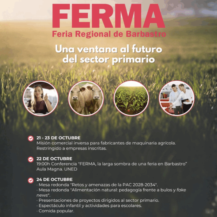 Los nuevos retos del sector primario, en FERMA Barbastro