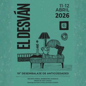 El Desván celebra su 19ª edición los días 11 y 12 de abril de 2026 en la Feria de Barbastro