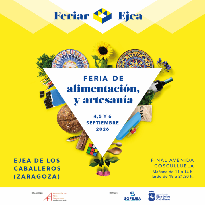 Ejea de los Caballeros acogerá FERIAR EJEA del 4 al 6 de septiembre